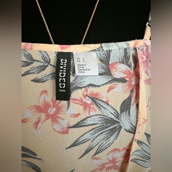 H&M Floral Midi Summer Button Dress - Picture 4 of 4